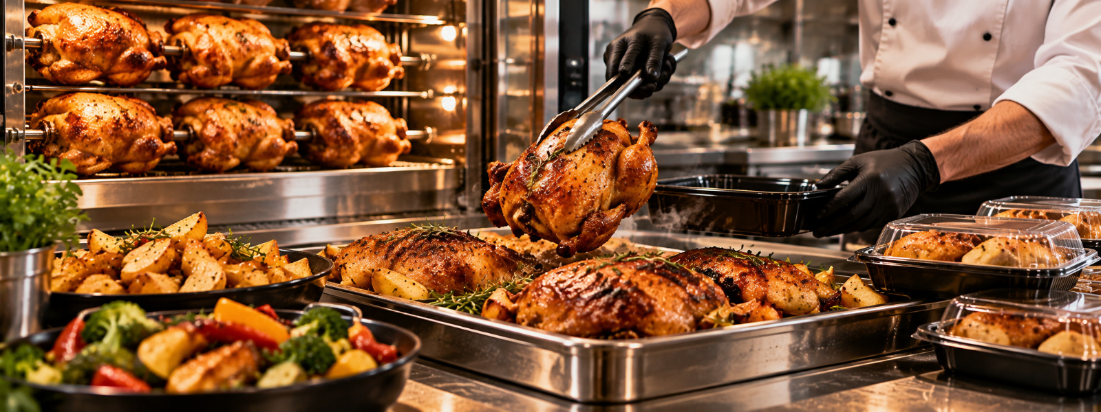 Del asador al mostrador: cómo convertir el pollo asado en una producción organizada
